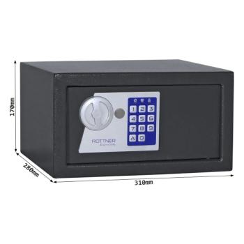 Rottner Möbeltresor Jupiter 2 Elektronikschloss Notfallschlüssel gleichschließend T06448